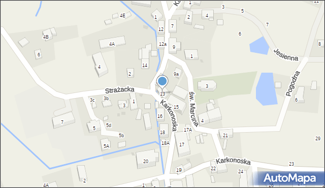 Sosnówka, Karkonoska, 13, mapa Sosnówka