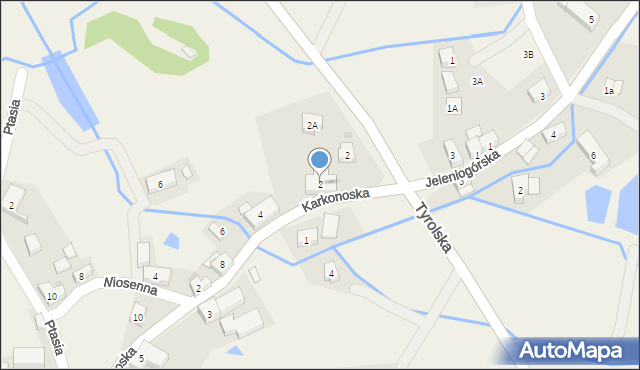 Sosnówka, Karkonoska, 2, mapa Sosnówka