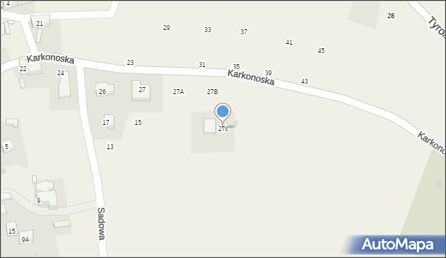 Sosnówka, Karkonoska, 27c, mapa Sosnówka