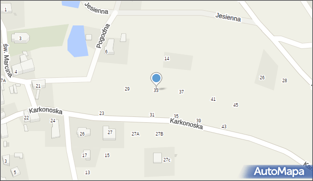 Sosnówka, Karkonoska, 33, mapa Sosnówka