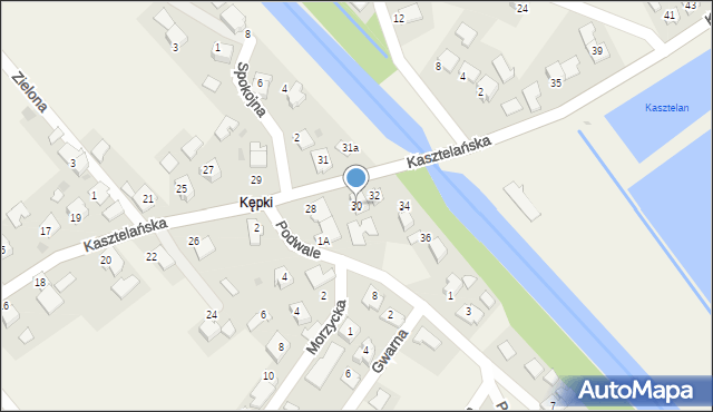 Spytkowice, Kasztelańska, 30, mapa Spytkowice