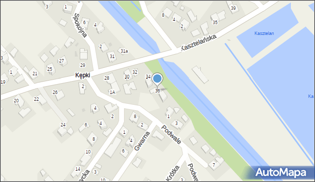 Spytkowice, Kasztelańska, 36, mapa Spytkowice