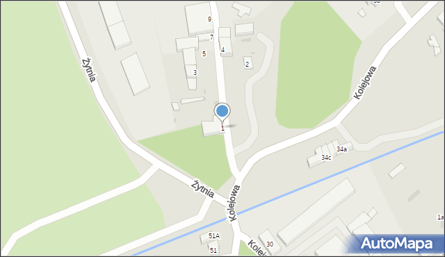 Środa Śląska, Kasztanowa, 1, mapa Środa Śląska