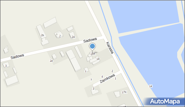 Stachowo, Karasia, 19A, mapa Stachowo