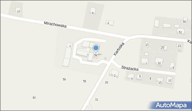 Staniszewo, Kartuska, 54, mapa Staniszewo