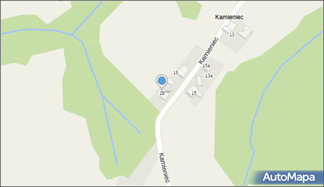 Stara Wieś, Kamieniec, 18, mapa Stara Wieś