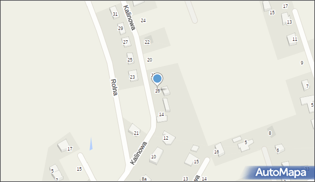 Stare Bielice, Kalinowa, 16, mapa Stare Bielice