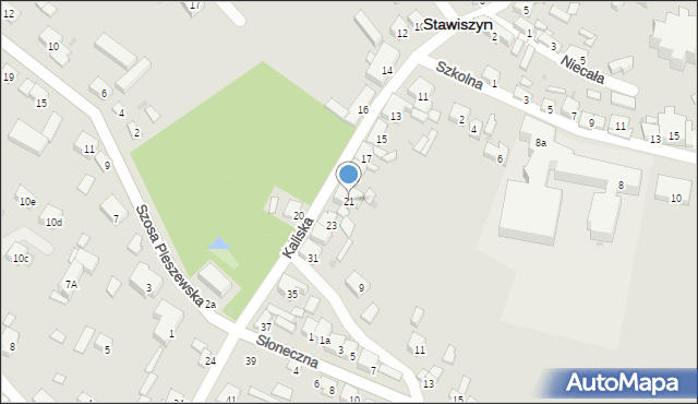 Stawiszyn, Kaliska, 21, mapa Stawiszyn