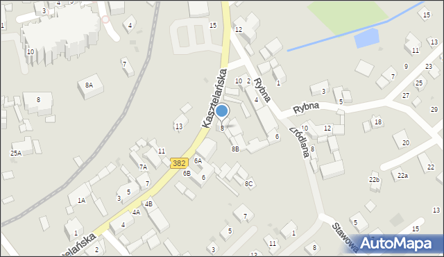 Strzegom, Kasztelańska, 8, mapa Strzegom