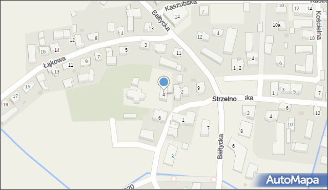 Strzelno, Kasztanowa, 4, mapa Strzelno