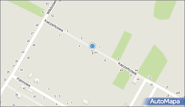 Styków, Kaczeńcowa, 6, mapa Styków