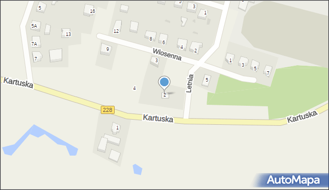 Sulęczyno, Kartuska, 2, mapa Sulęczyno