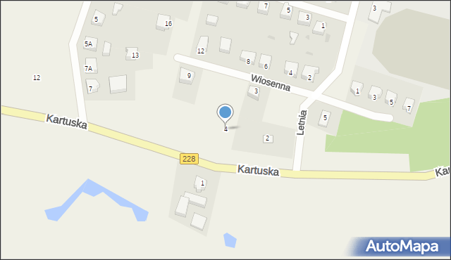 Sulęczyno, Kartuska, 4, mapa Sulęczyno