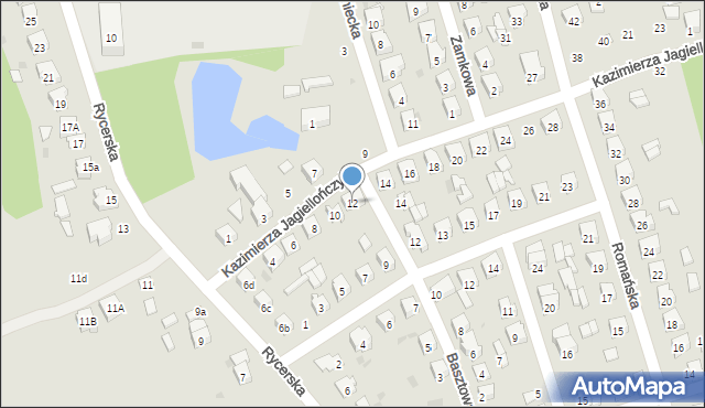 Sulejów, Kazimierza Jagiellończyka, 12, mapa Sulejów