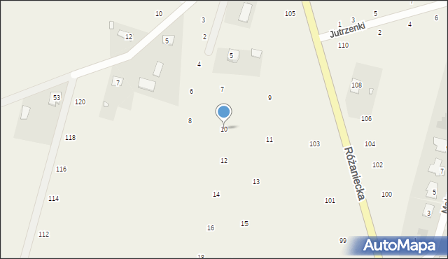 Suszno, Kalinowa, 10, mapa Suszno