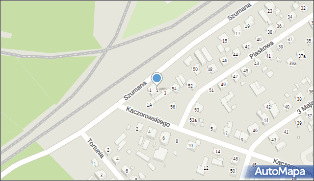 Swarzędz, Kaczorowskiego Teofila, 1, mapa Swarzędz