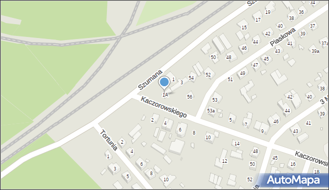 Swarzędz, Kaczorowskiego Teofila, 1A, mapa Swarzędz