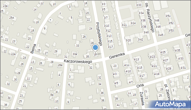 Swarzędz, Kaczorowskiego Teofila, 37, mapa Swarzędz