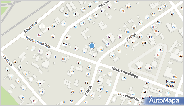 Swarzędz, Kaczorowskiego Teofila, 9A, mapa Swarzędz