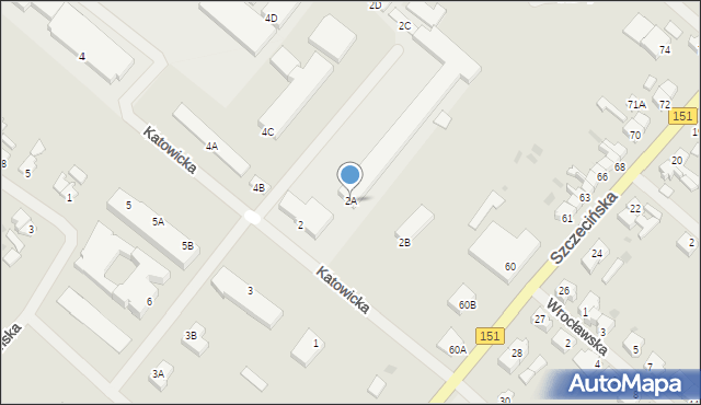 Świdwin, Katowicka, 2A, mapa Świdwin