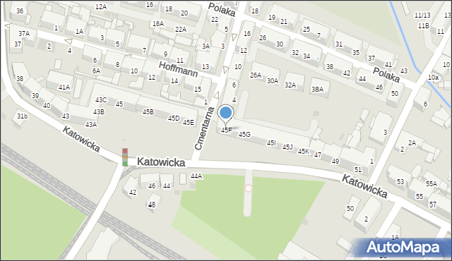 Świętochłowice, Katowicka, 45F, mapa Świętochłowice