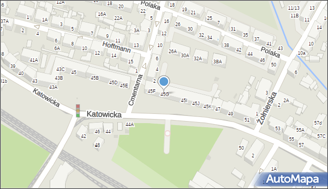 Świętochłowice, Katowicka, 45G, mapa Świętochłowice