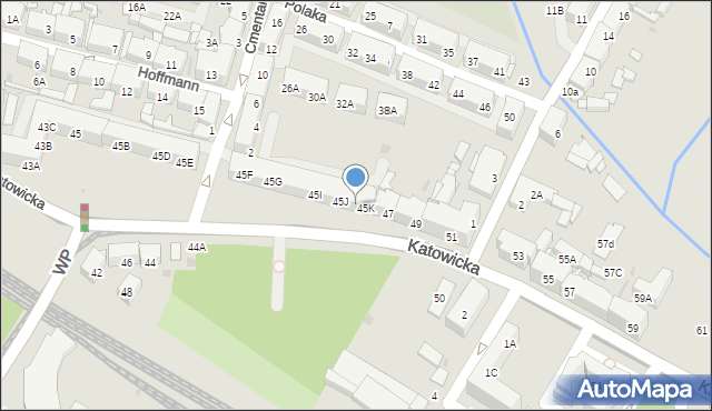 Świętochłowice, Katowicka, 45l, mapa Świętochłowice