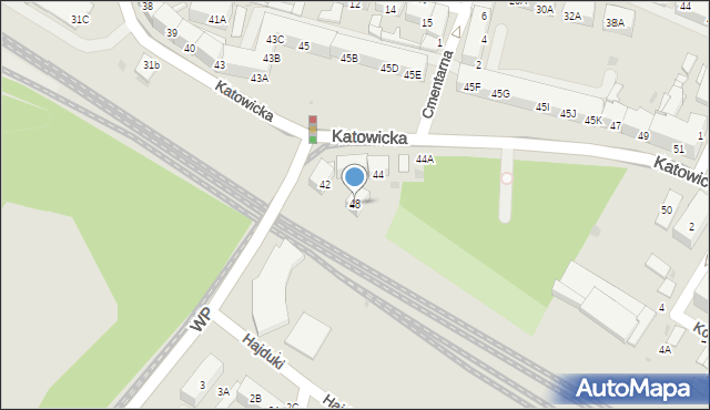 Świętochłowice, Katowicka, 48, mapa Świętochłowice