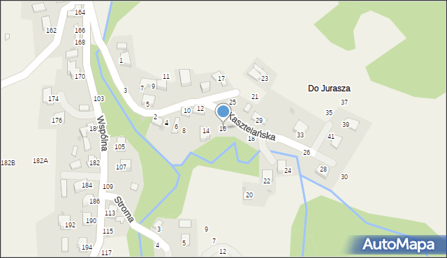 Świnna, Kasztelańska, 16, mapa Świnna