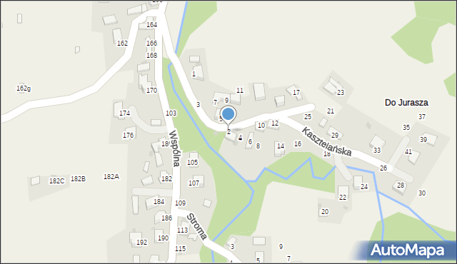 Świnna, Kasztelańska, 2, mapa Świnna