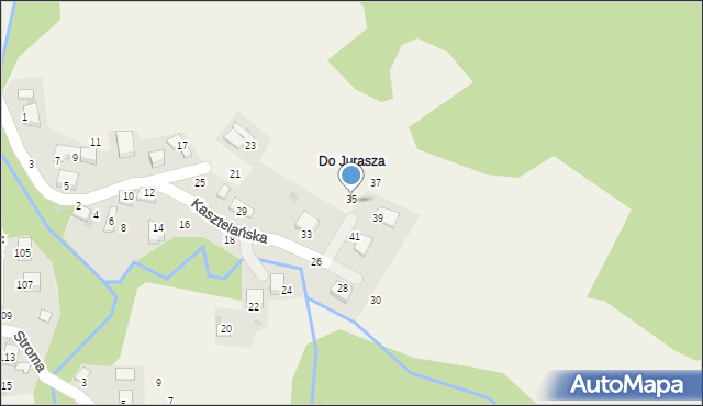 Świnna, Kasztelańska, 35, mapa Świnna