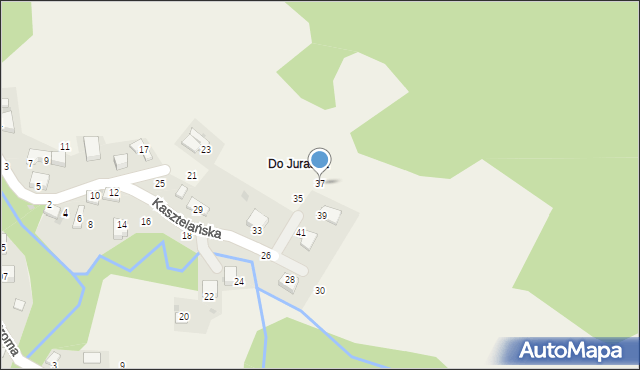 Świnna, Kasztelańska, 37, mapa Świnna