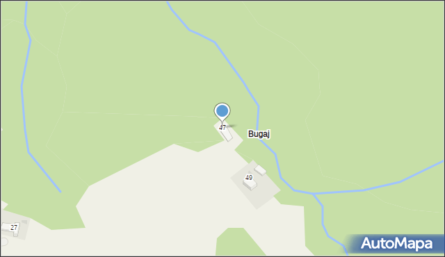 Świnna, Kasztelańska, 47, mapa Świnna