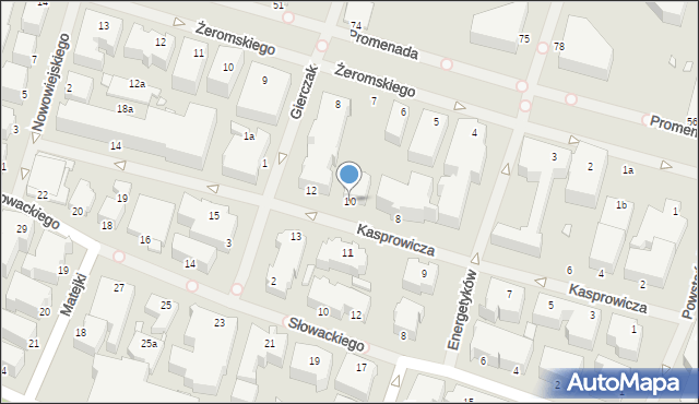 Świnoujście, Kasprowicza Jana, 10, mapa Świnoujście