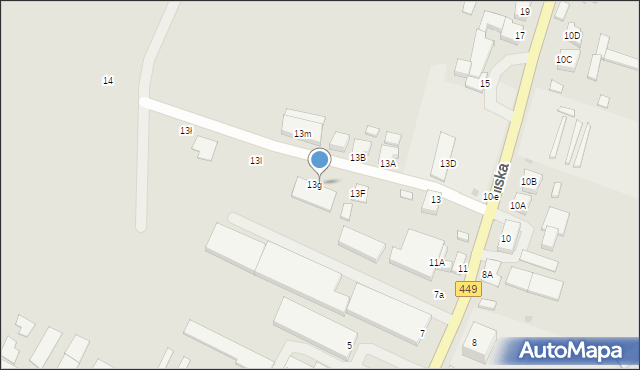 Syców, Kaliska, 13j, mapa Syców