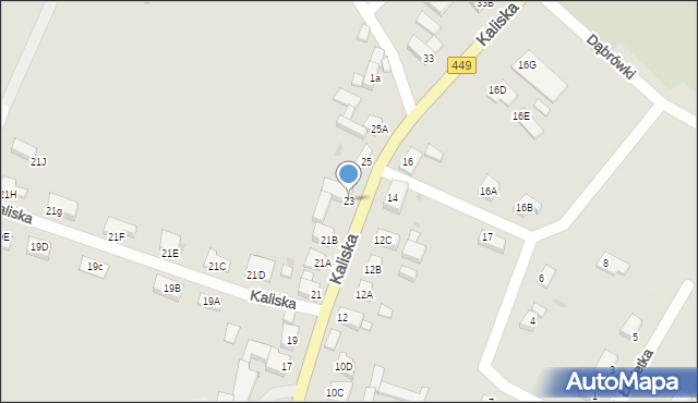 Syców, Kaliska, 23, mapa Syców