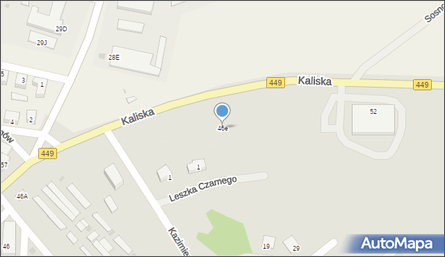 Syców, Kaliska, 46e, mapa Syców