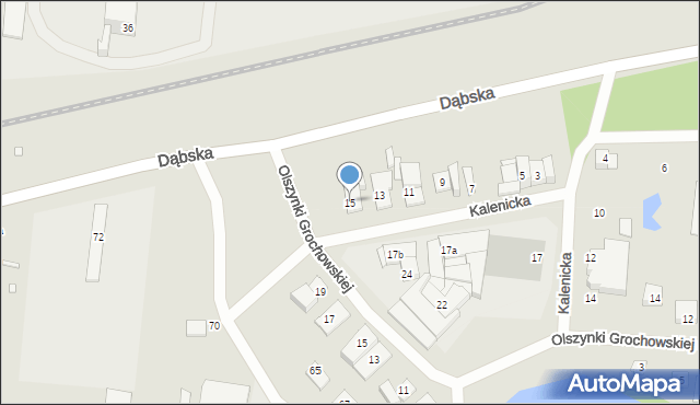 Szczecin, Kalenicka, 15, mapa Szczecina