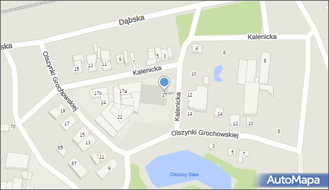 Szczecin, Kalenicka, 17, mapa Szczecina