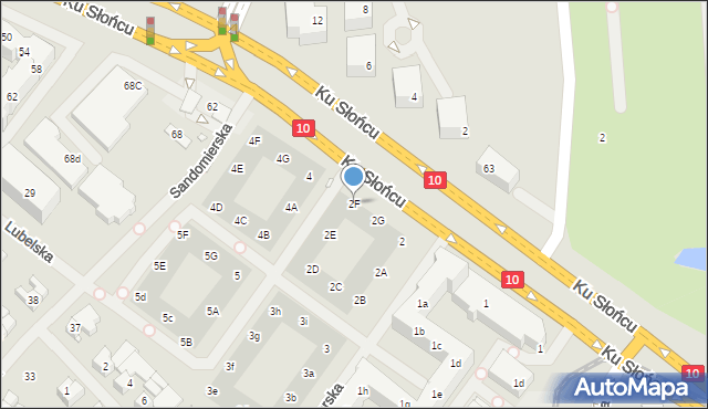 Szczecin, Kazimierska, 2F, mapa Szczecina