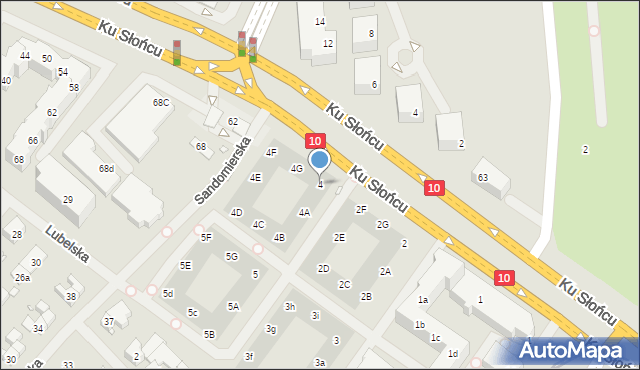 Szczecin, Kazimierska, 4, mapa Szczecina