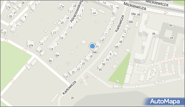 Szczecin, Karłowicza Mieczysława, 15, mapa Szczecina