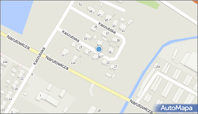 Szczecinek, Kaszubska, 19, mapa Szczecinek