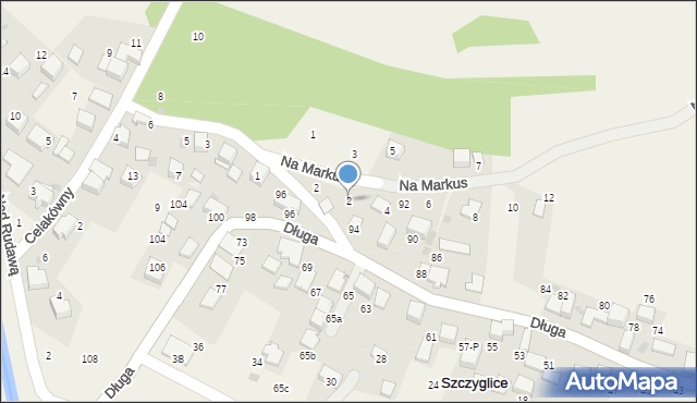 Szczyglice, Kasztanowa, 2, mapa Szczyglice