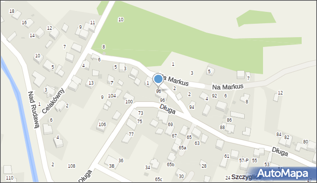 Szczyglice, Kasztanowa, 96, mapa Szczyglice