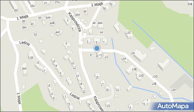 Szklarska Poręba, Kasprowicza Jana, 11, mapa Szklarska Poręba