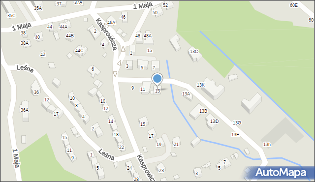 Szklarska Poręba, Kasprowicza Jana, 13, mapa Szklarska Poręba