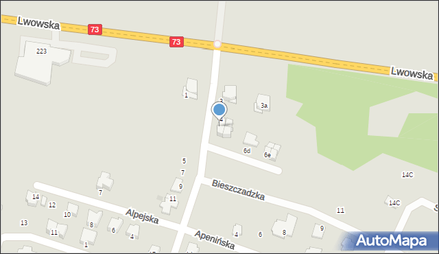 Tarnów, Karpacka, 6, mapa Tarnów