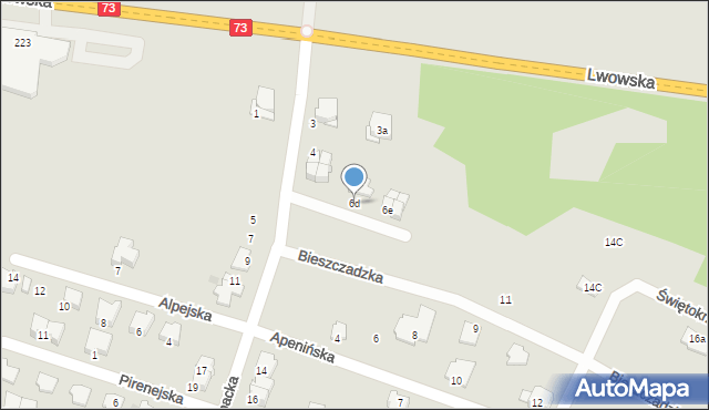 Tarnów, Karpacka, 6d, mapa Tarnów