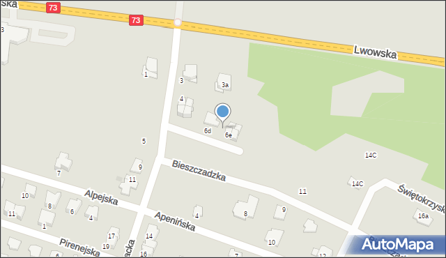 Tarnów, Karpacka, 6f, mapa Tarnów